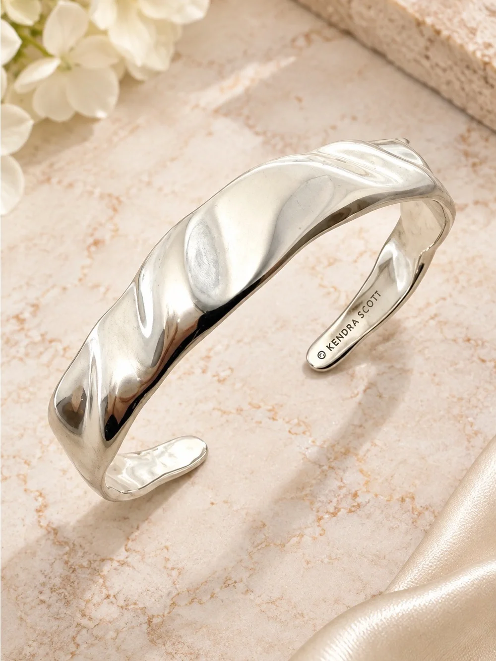Kendra Scott Holland Cuff Bracelet In Vintage Silver